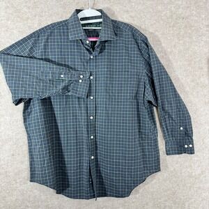 Lauren Ralph Lauren Blackwatch Plaid Men 17.5 32/33 Classic Fit Button Down lS